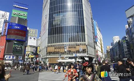 Webcam en el Shibuya scramble de Tokio en Japón Shibuya-scramble-cruce-peatonal