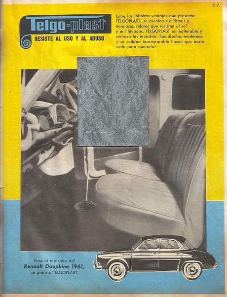 El tapizado del Renault Dauphine