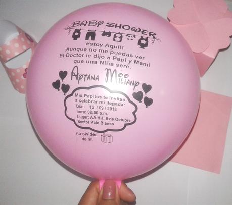 👶 🎈  INVITACIÓN GLOBO BABY SHOWER 👶 🎈