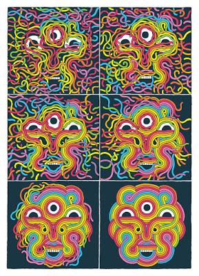 Crawl Space, de Jesse Jacobs. Caligrafía psicodélica