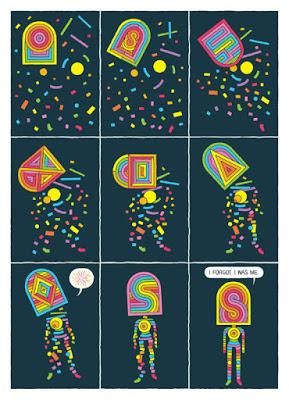 Crawl Space, de Jesse Jacobs. Caligrafía psicodélica