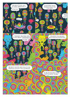 Crawl Space, de Jesse Jacobs. Caligrafía psicodélica