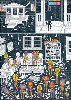 Crawl Space, de Jesse Jacobs. Caligrafía psicodélica