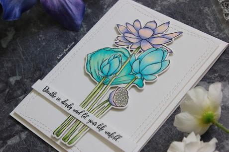 SKETCH LOTUS: a floral card