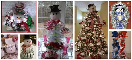 12 Ideas fáciles para hacer adornos navideños con muñecos de nieve