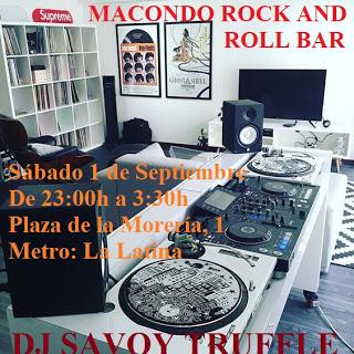 Pinchada Post-Vacacional y Sideral de Dj Savoy Truffle en Macondo.
