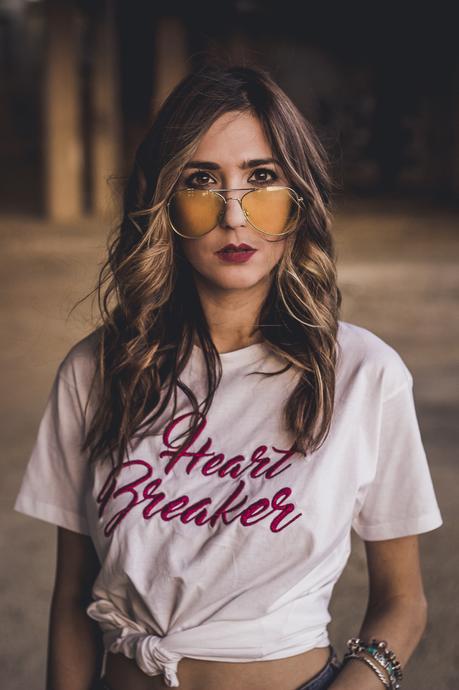 patti santamaria con gafas de sol graduadas