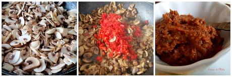 Paté de champiñones y piquillos - champiñones Paté de champiñones y piquillos - champiñones