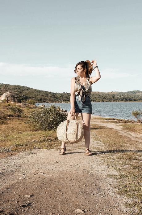 Look para ir a una playa fluvial 