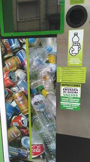 Máquina de reciclaje de latas y botellas de plástico Alcañiz