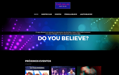 Web de BELIEVE Bar Club