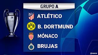 Grupos de la champions league así quedó