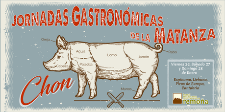 cartel jornadas gastronomicas matanza del chon en liebana