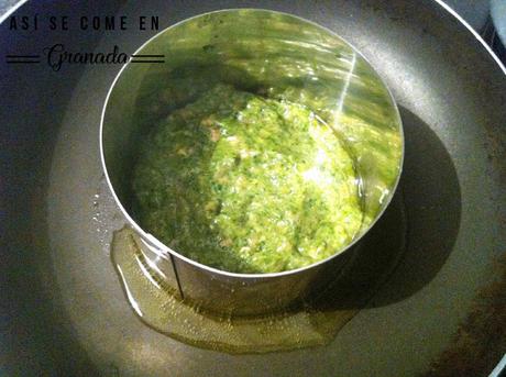 Hamburguesa de acelgas y pollo. Juego de blogueros 2.0