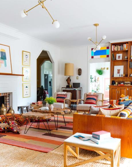 Estilo Mid century a todo color en New Orleans