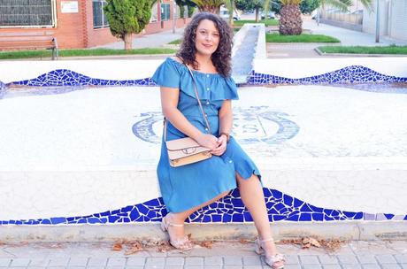 Vestido denim abotonado