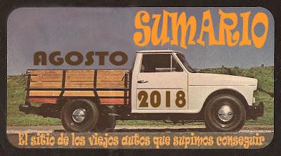 Sumario de agosto de 2018
