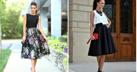 Elegancia y glamour, la falda Midi