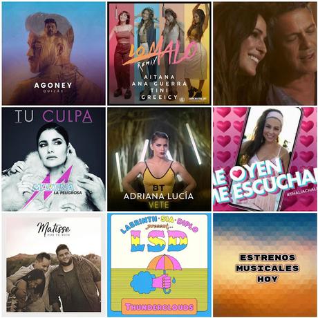 ALGUNOS ESTRENOS MUSICALES DE ESTE VIERNES