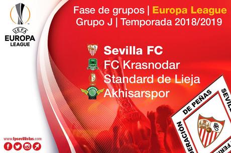 Rivales del Sevilla FC en la Fase de Grupos de la Europa League