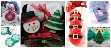Ideas y tutorial para hacer jabones navideños para usar y decorar