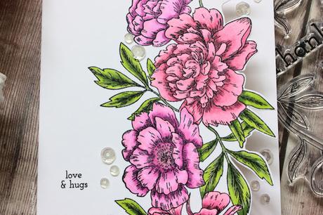 Flower Edge Card + STAMPTEMBER 2018 PARTY