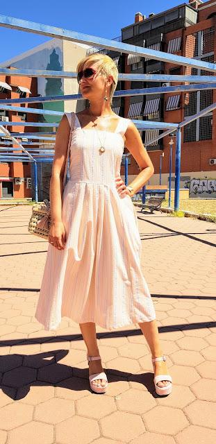 Vestido Cherry rayas