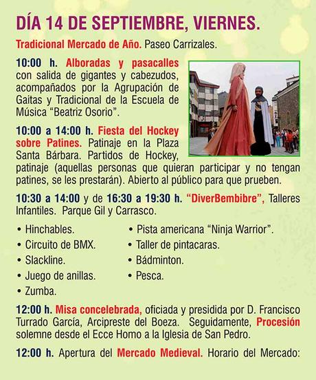 Programa de Fiestas del Cristo 2018 de Bembibre