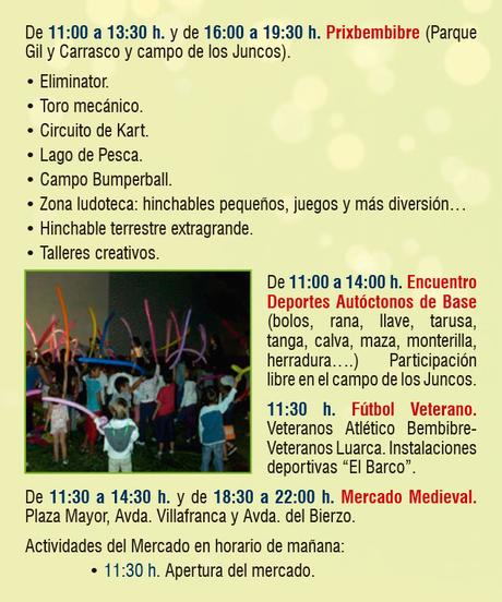 Programa de Fiestas del Cristo 2018 de Bembibre