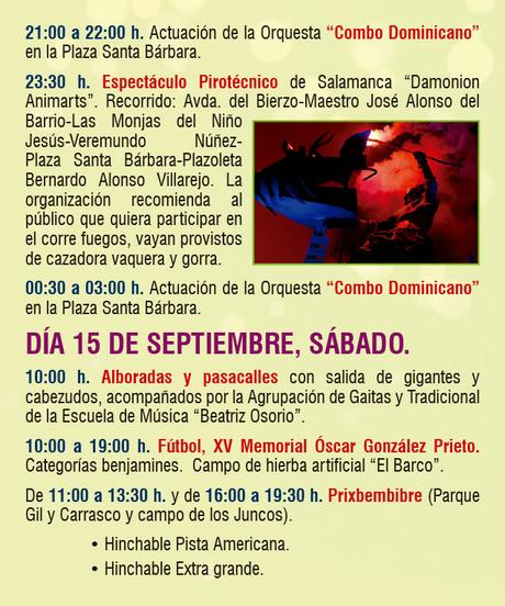 Programa de Fiestas del Cristo 2018 de Bembibre