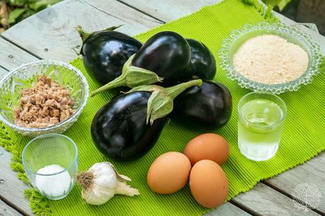Albóndigas de berenjena con atún Albóndigas de berenjena con atún