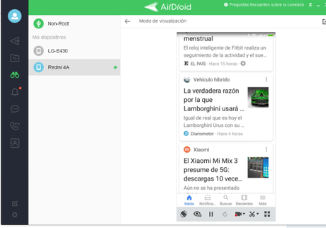 Controlar el  feed de Google ( antes Google Now)  desde un PC