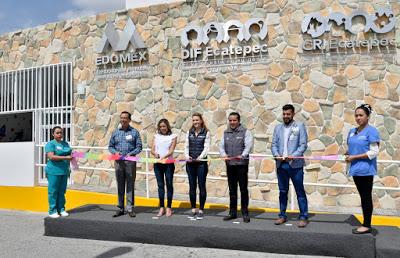 INAUGURA FERNANDA CASTILLO DE DEL MAZO CENTRO DE REHABILITACIÓN INTEGRAL  ZOOTERAPIA Y AUTISMO EN ECATEPEC