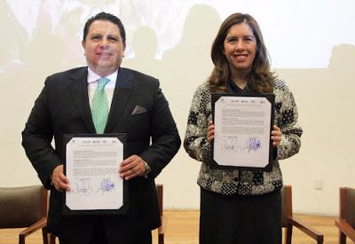 FIRMAN CONVENIO DE COLABORACIÓN CEMyBS Y CONALEP PARA CAPACITAR A BENEFICIARIAS DE SALARIO ROSA