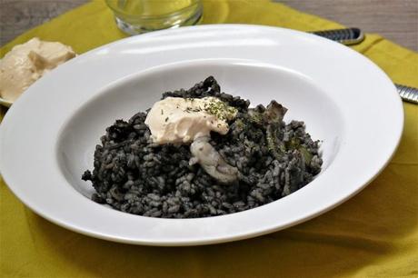 Receta de arroz negro con alioli de lima