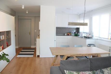 reforma piso abierto reforma piso reforma cocina abierta reforma bilbao estilo moderno escandinavo antes después decoración   