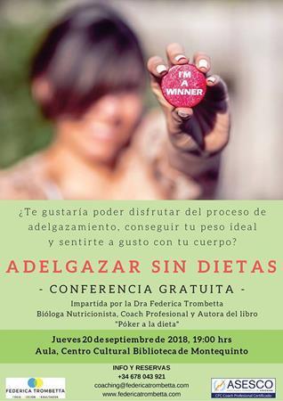 Conferencia gratuita “Adelgazar sin dietas” – Federica Trombetta