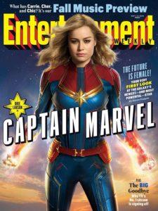 Primer vistazo a Brie Larson en Captain Marvel en portada de EW Captain Marvel en portada de EW