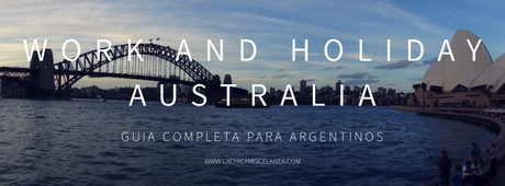 Visa Work and Holiday Australia Argentina