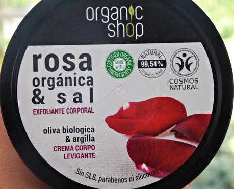 Exfoliante corporal de rosa orgánica y sal de Organic Shop, un low cost muy bueno