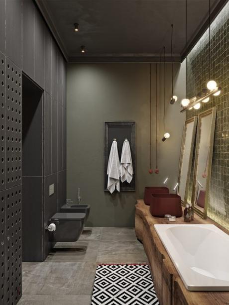 mueble lavabo madera tronco