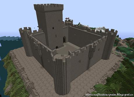 Réplica Minecraft del Castillo de Villalonso, Zamora, España.