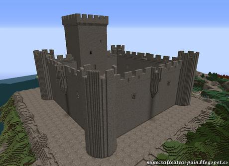 Réplica Minecraft del Castillo de Villalonso, Zamora, España.