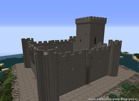 Réplica Minecraft del Castillo de Villalonso, Zamora, España.