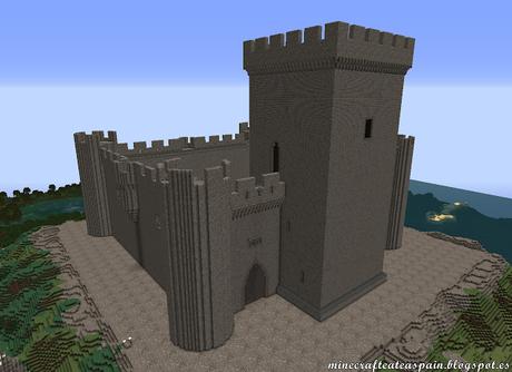 Réplica Minecraft del Castillo de Villalonso, Zamora, España.