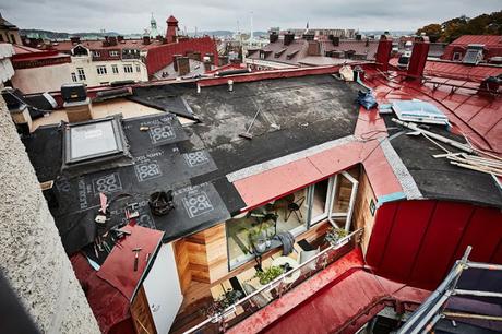 Mini ático sueco de 24 m2