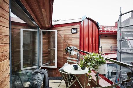 Mini ático sueco de 24 m2