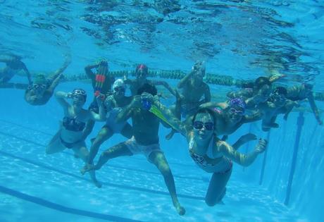 Clausura de los cursos de natación verano 2018