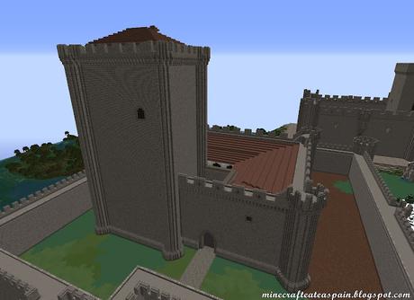 Réplica Minecraft del Castillo de Villafuerte de Esgueva, Valladolid, España.