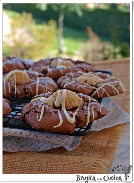 Galletas brownie cacahuete Galletas brownie cacahuete